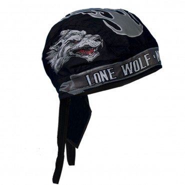Leather Master Lone Wolf Headwrap