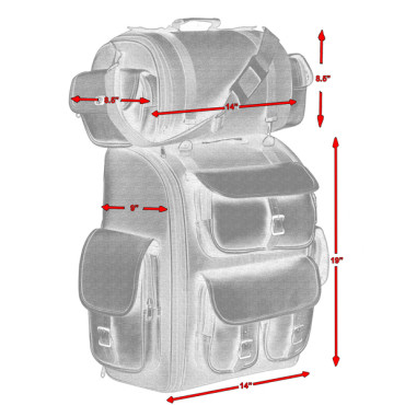 TOURING BACK PACK WITH STUDS