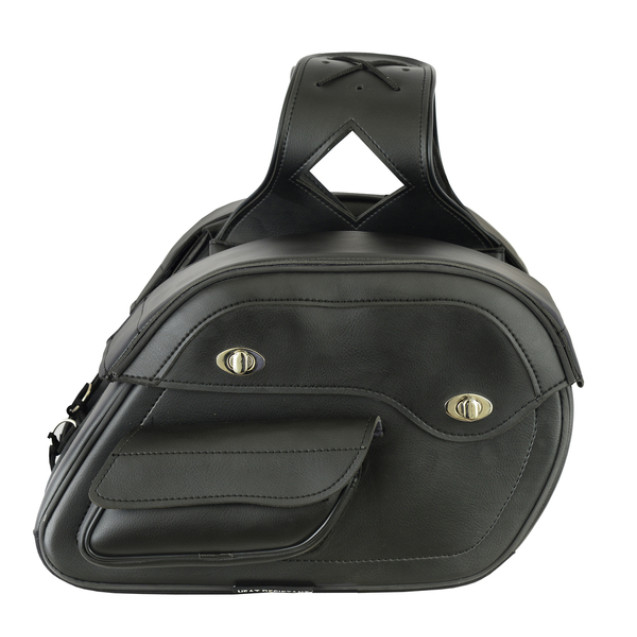 Double Twist Lock Closure Throw over Saddlebags