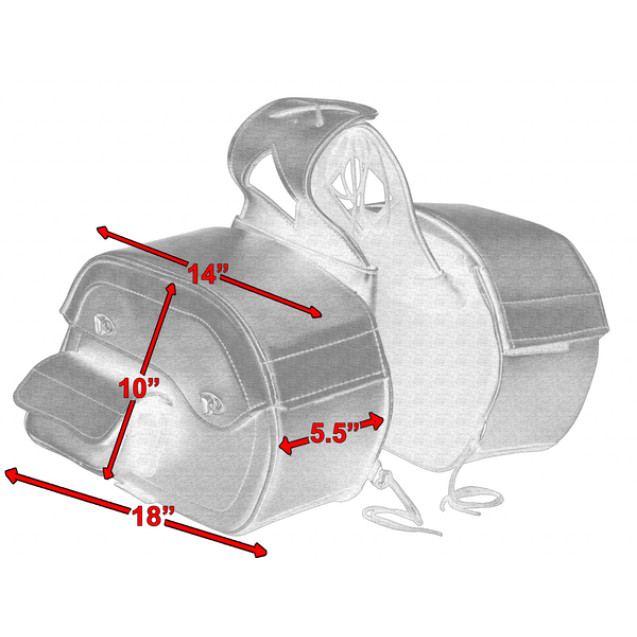 Double Twist Lock Closure Throw over Saddlebags