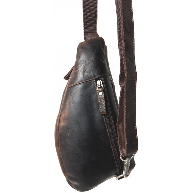 Cowhide Leather Cross Body Sling Bag 