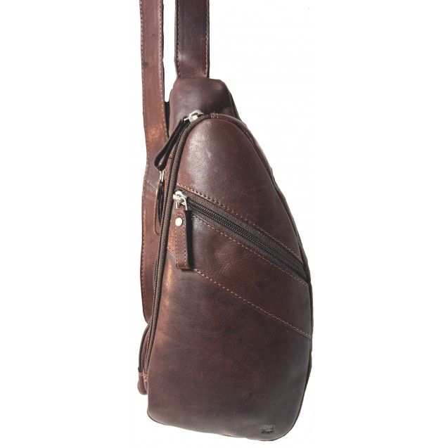 Cowhide Leather Cross Body Sling Bag 