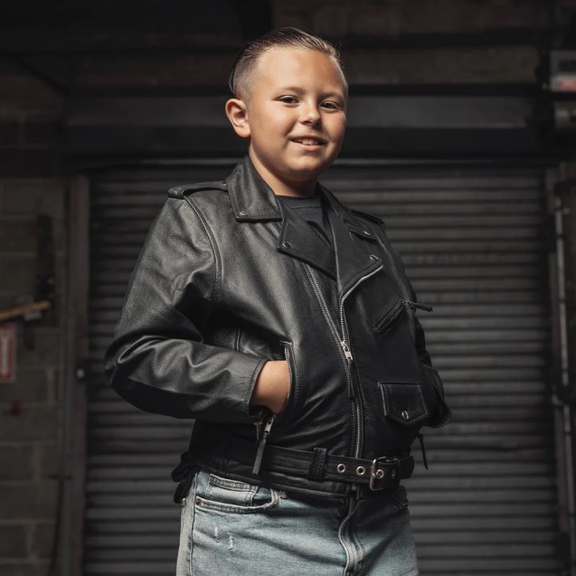 Cry Baby Kid's Leather Jacket