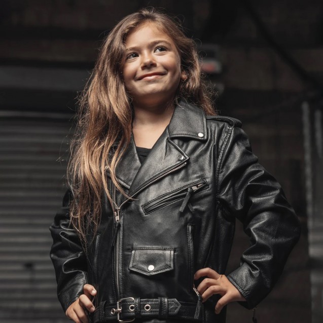Cry Baby Kid's Leather Jacket