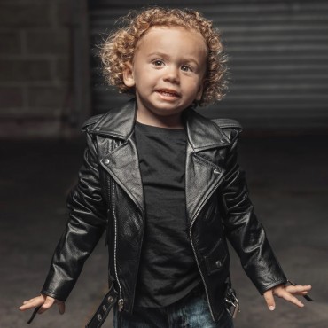 Cry Baby Kid's Leather Jacket